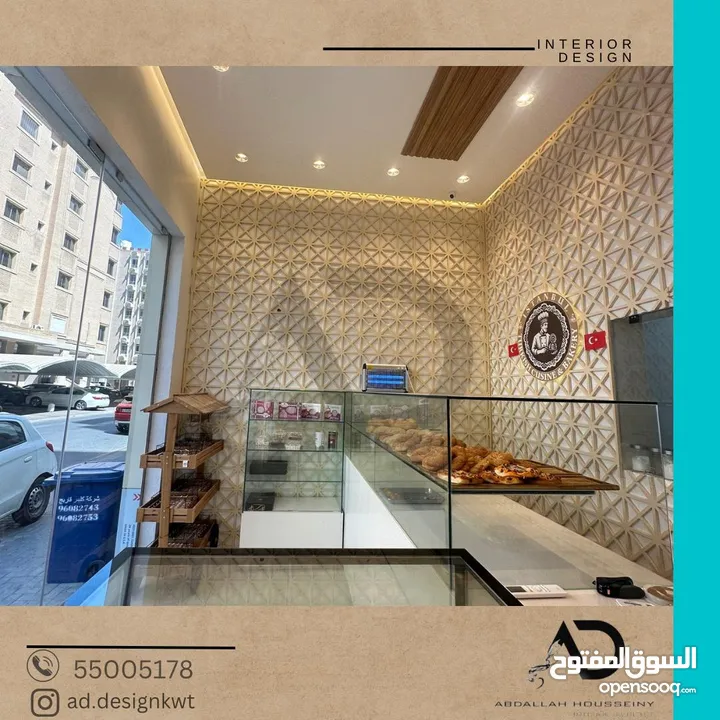 تصميم وتنفيذ وتشطيب ديكورات داخلية وبوث معارض ( المشاريع السكنية والتجارية) تسليم مفتاح م. ديكور