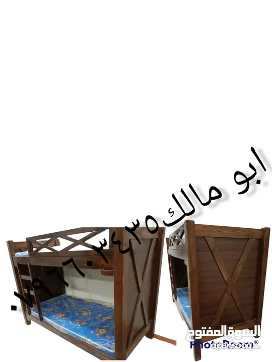 تخت طابقين تخوت وأسرة من أحسن انوع الخشب حسب الطلب صناعة ممتازة سرير  مفرد لا نعمل بتجاري