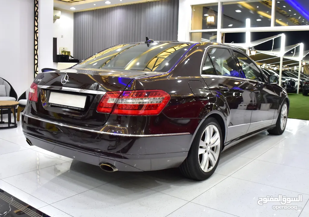 Mercedes Benz E300 ( 2011 Model ) in Burgundy Color GCC Specs