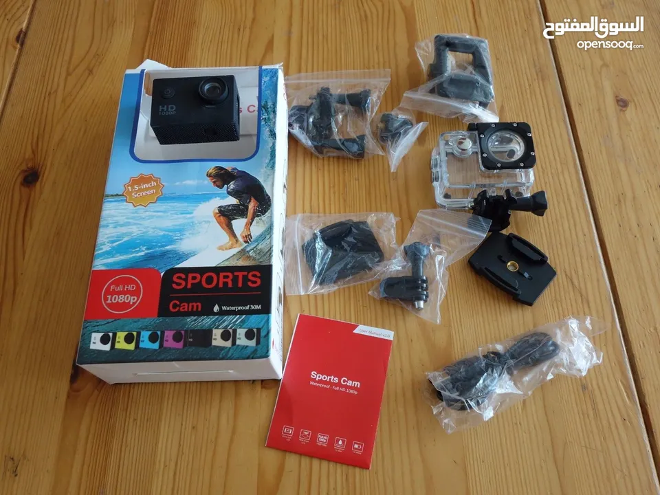 Action Cam Full HD 1080P with 2-inch screen