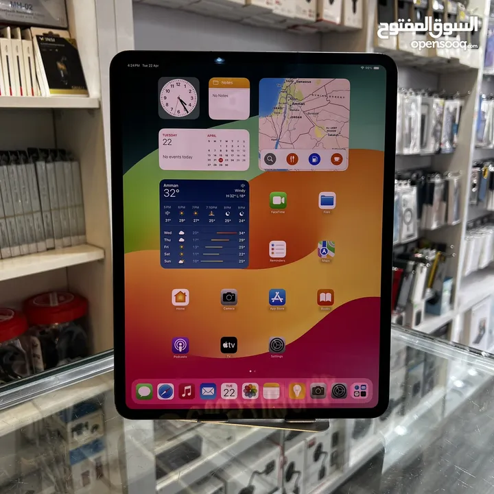 iPad Pro 13-inch (M4) Wi-Fi + Cellular Battery  : 100%