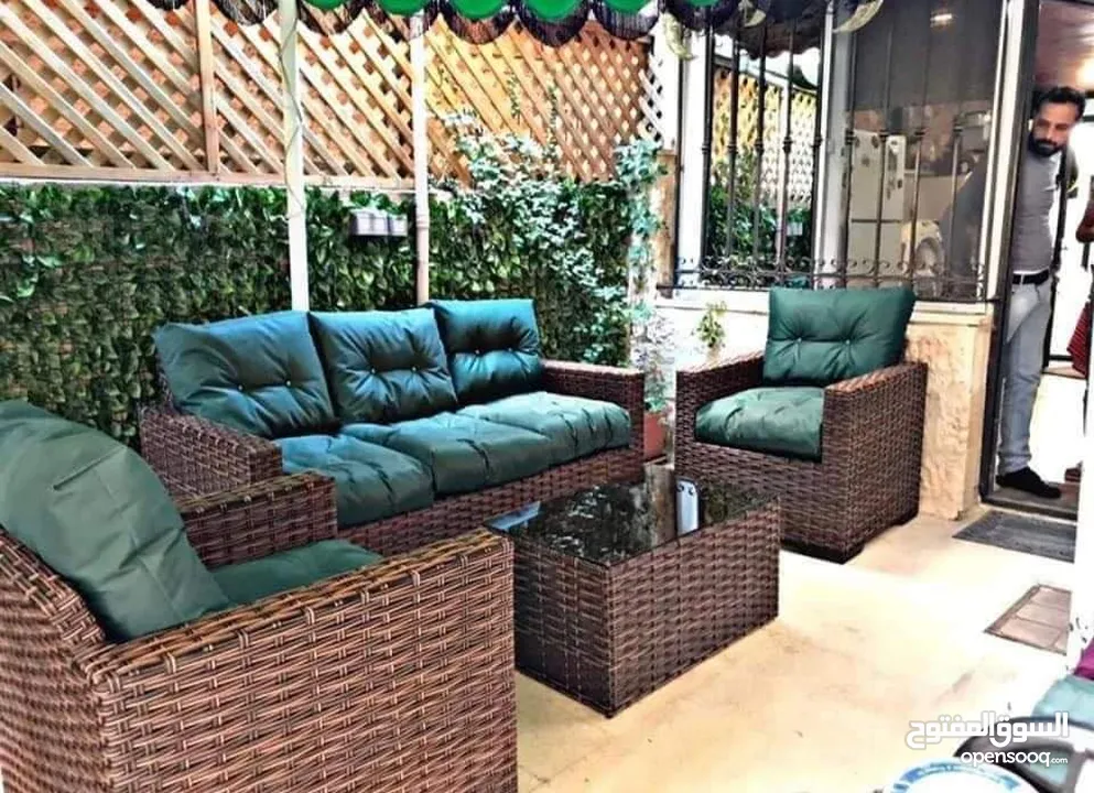 طقم راتان 5 مقاعد