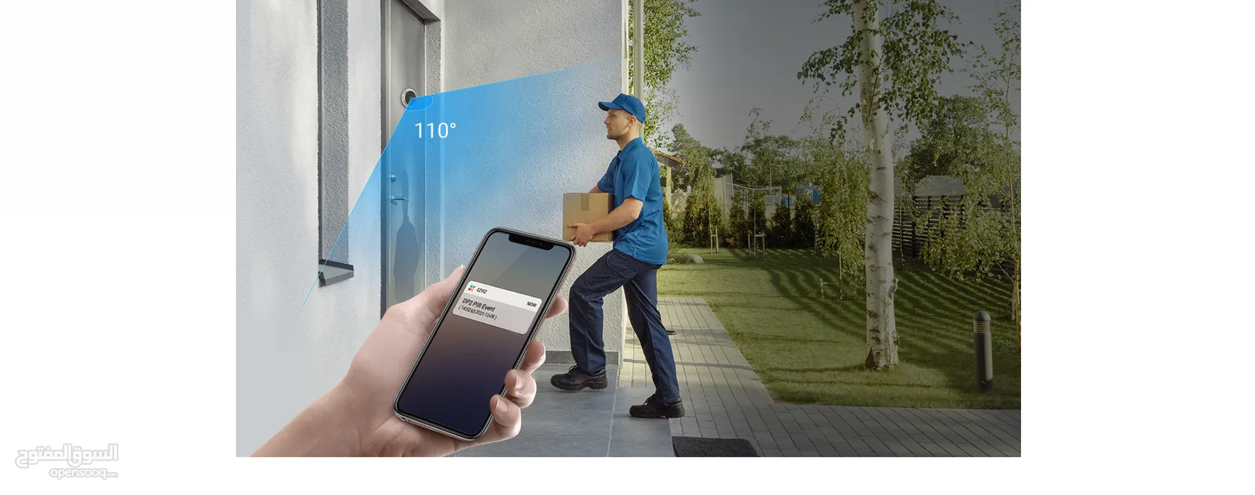 عين الباب واي فاي مع كاميرا EZVIZ DP2 – أمان وأناقة بلمسة واحدة!