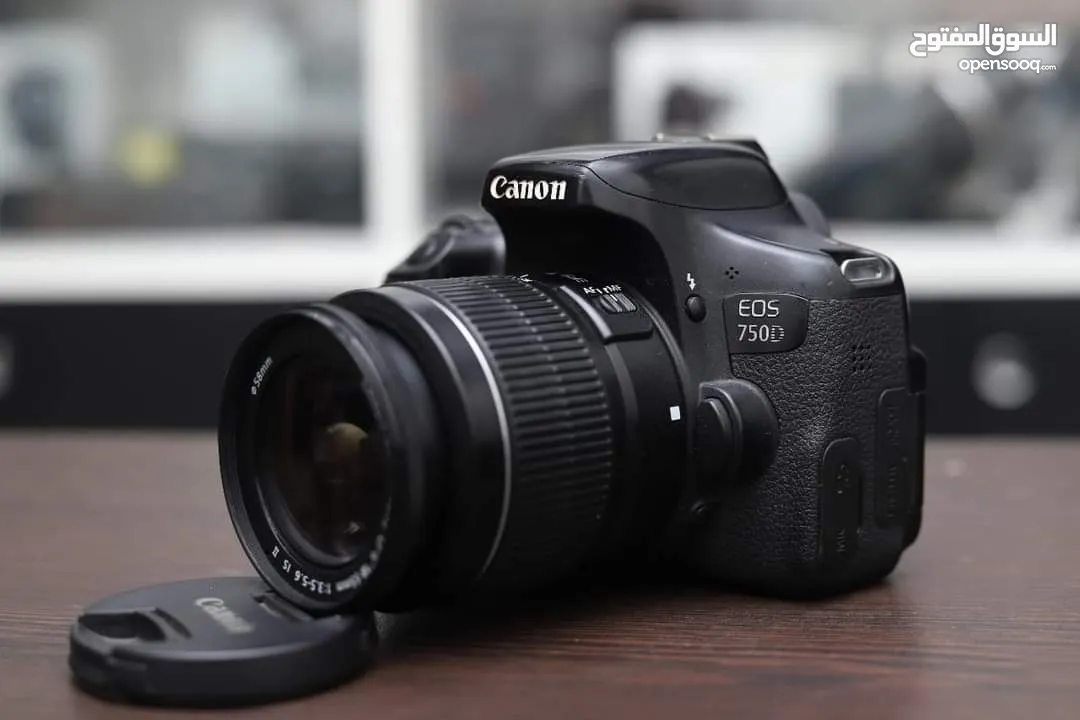 كامره كانون Canon 750D للبيع  او مراوس بكامره نيكون