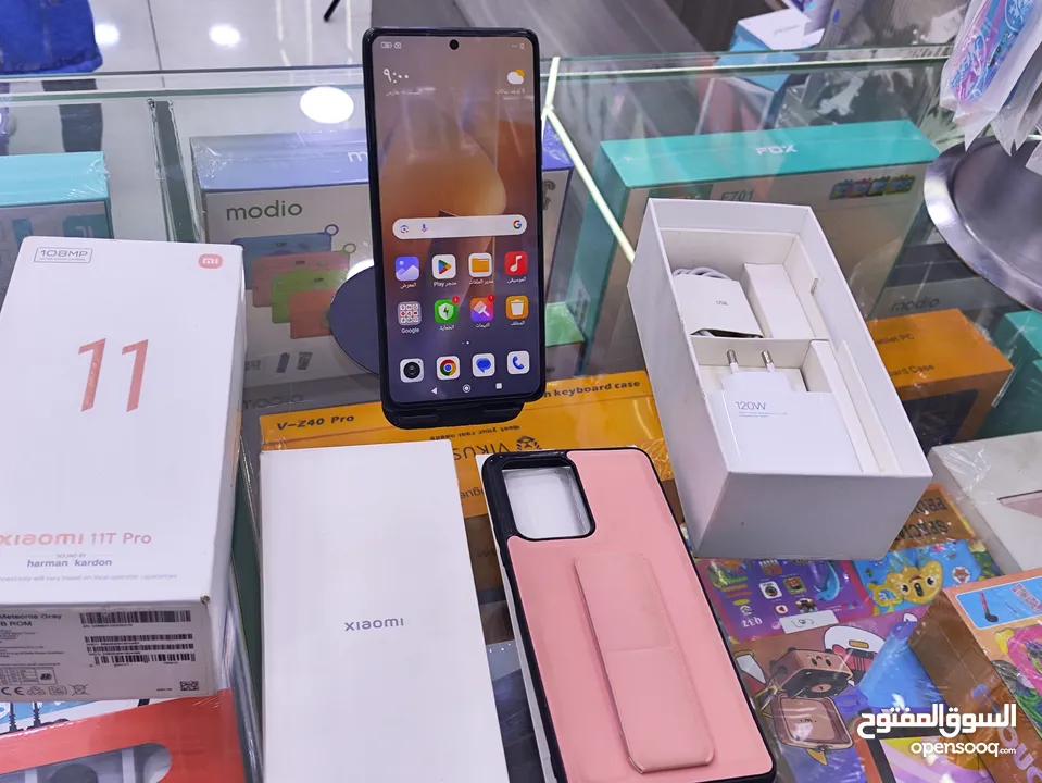 جهاز وكالة شاومي 11T pro 5G اغراضة والكرتونه الاصلية جيجا 128 و 256. رام 16 يتوفر توصيل