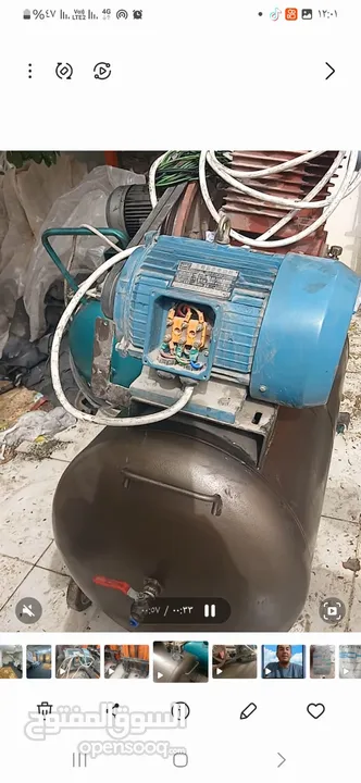 كمبريصه هواء بحاله جيدا 3فاز 300لتر