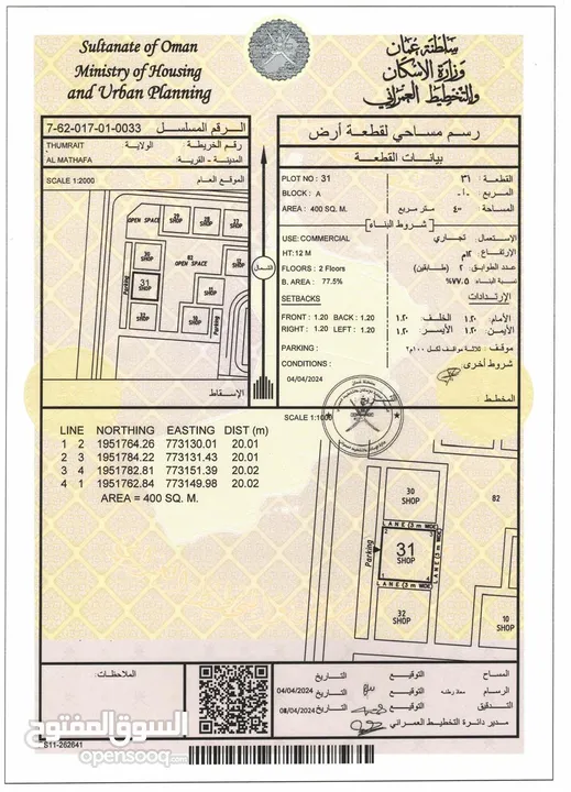 تجاريه في ولايه ثمريت المطهفه مع توفر الخدمات وبسعر مميز - انا المالك