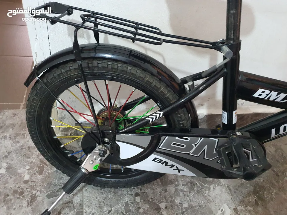 دراجه هوائية BMX جنط 16 لون أسود بحالة الوكالة