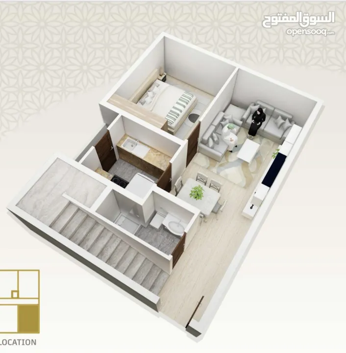 شقة للبيع طابقين دوبلكس بالأقساط الخوض السادسة من المالك flat for sale