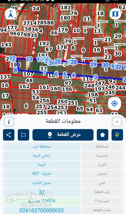 ارض للبيع الرمثا