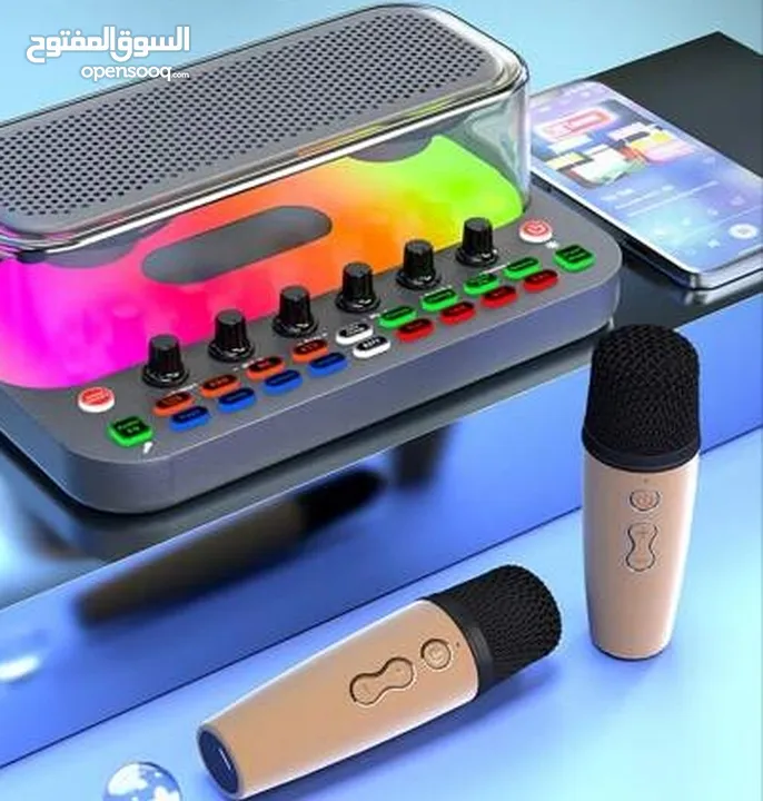 كرت صوت للبث المباشر مع اثنين مايكروفون