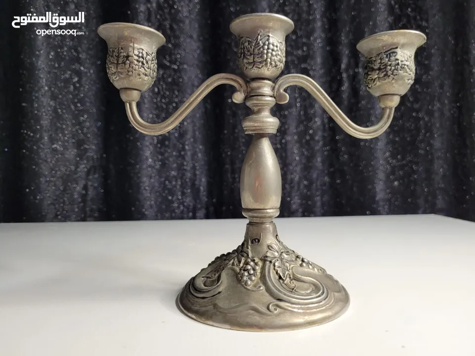 شمعه دان أنتيك عدد 2 ثقيل