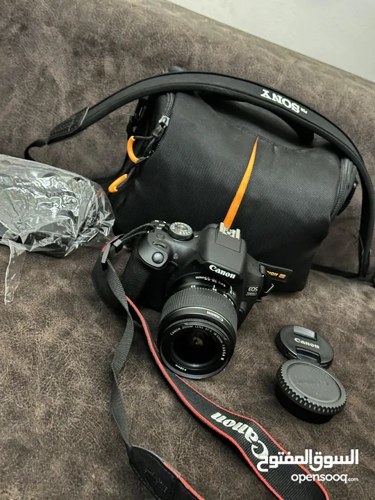 كاميرا Canon EOS 2000D بحالة الوكاله اتصور فيها 200 صوره