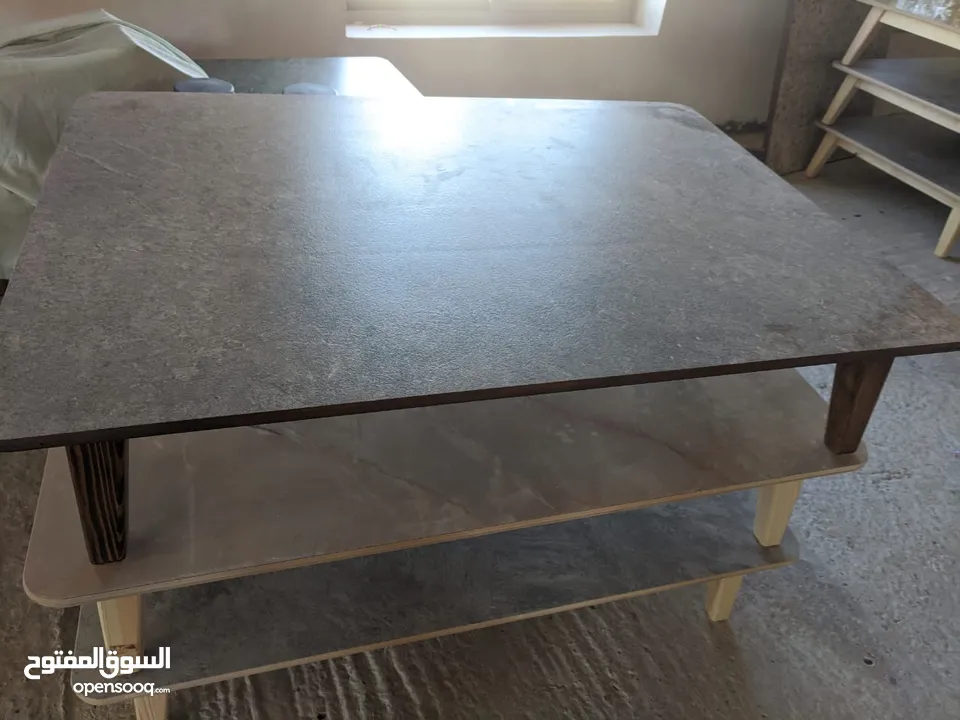 طاولات جلوس ارضي تفصيل شغل يدوي بسعر مناسب