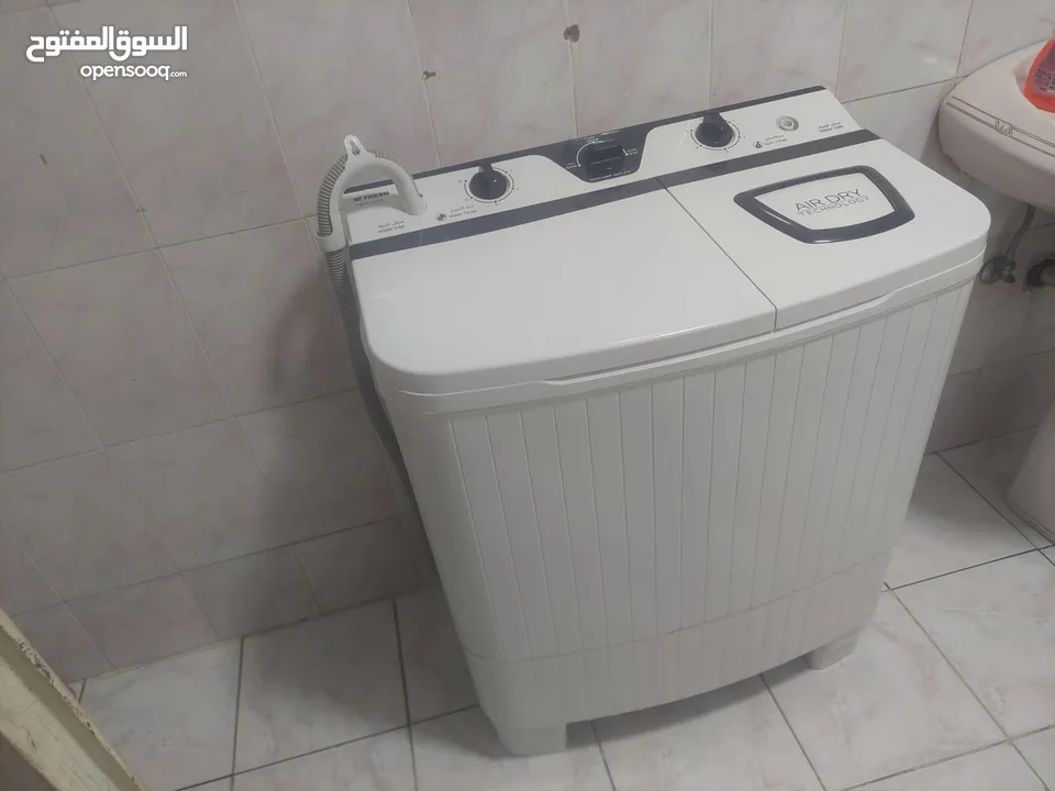 ثلاجه شغاله 100% على الهواء ال جي الجيزر جديد غساله جديده استعمال شيء بسيط