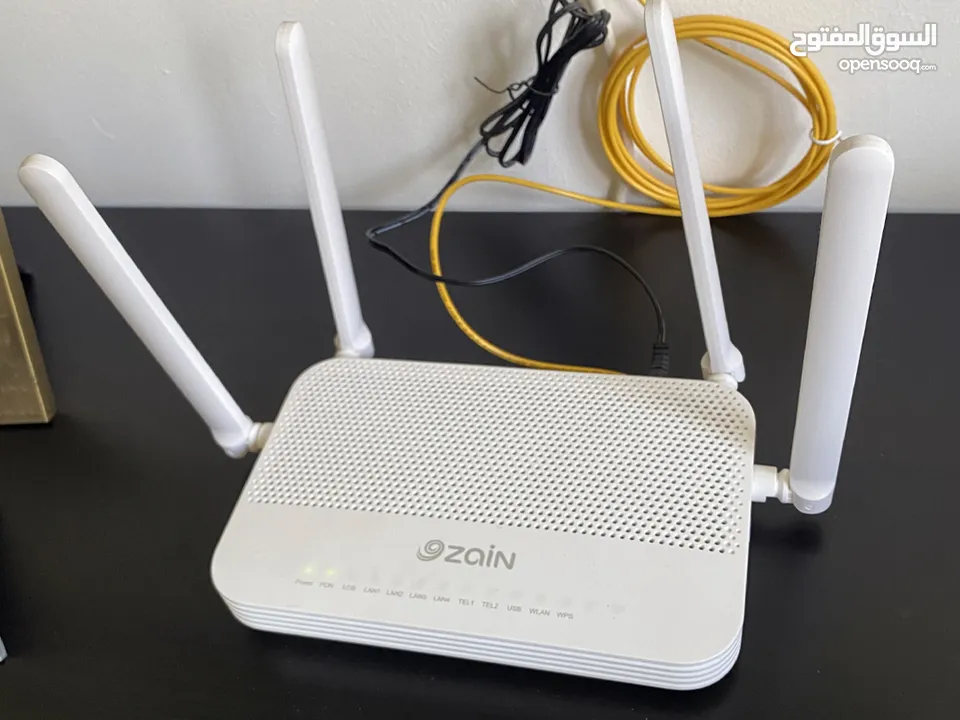 للتنازل اشتراك انترنت فايبر من زين 500 ميجا - راوتر زين 5G، راوتر مقوي الشبكة - Zain Fiber Internet
