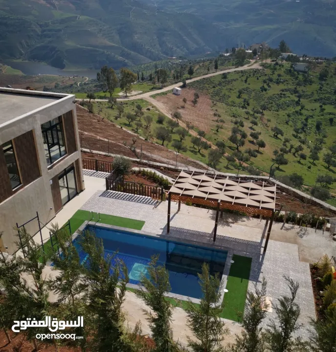 شالية - جرش ب اطلالة سد الملك طلال
