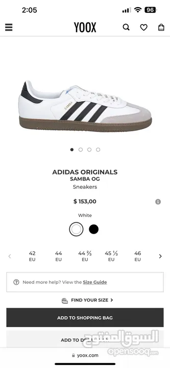 Adidas Samba OG size 42..  FOR SALE Original  ‎أصلي  ‎حذاء اديداس سامبا مقاس 42