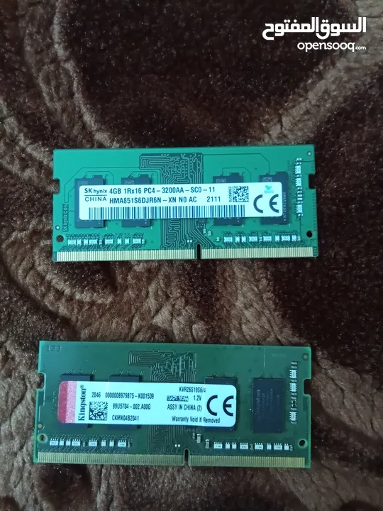 RAM for Laptop DDR4 (4 GB) for sale رام لجهاز اللابتوب ددر4 4 جبجابايت للبيع