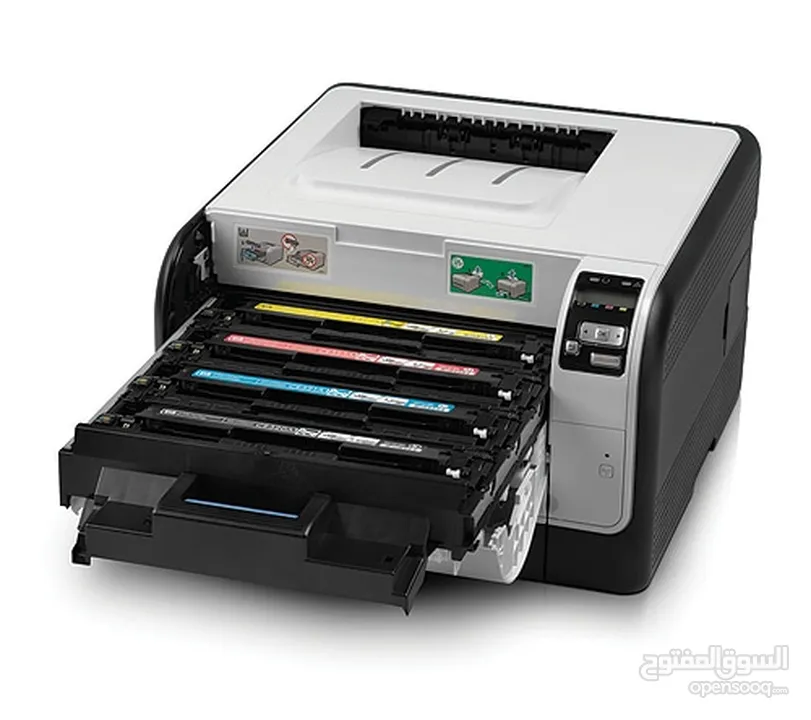 طابعة hp ليزر ملونة بحالة ممتازة وحبر اصلي ملون