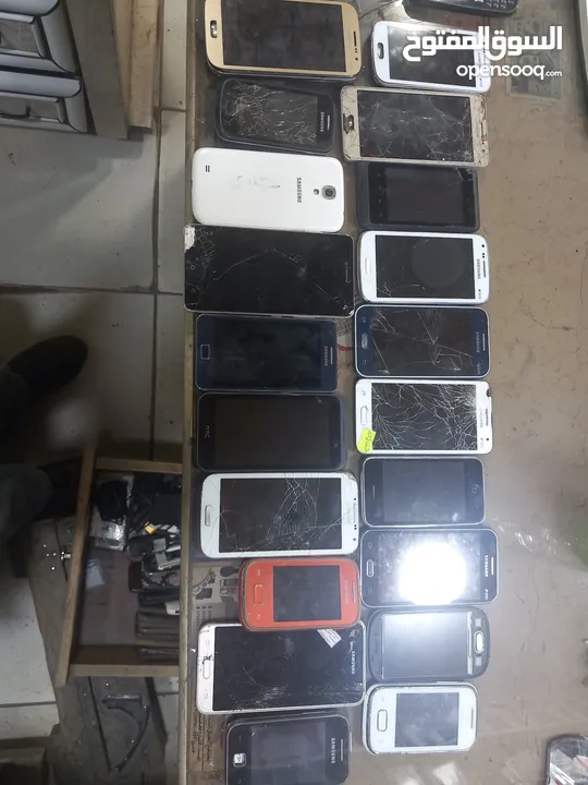 تلفونات معطلة  شطب شغل قطع عدد 32 جهاز البيع لكامل الكمية