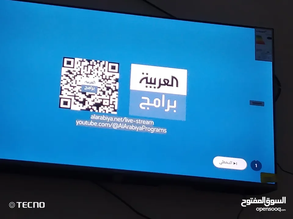 شاشة جي كارد 43 بوصه استعمال خفيف جدا