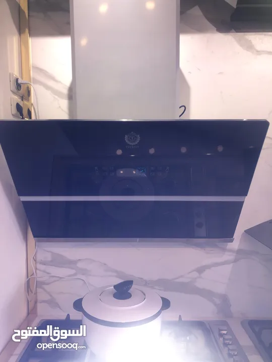 شفاطات مطبخ شفاط الشبح الذكي الأنيق الحديث سيكوريت أسود يعمل بالإشارة أو متحدث حرق سعر (90)د فقط