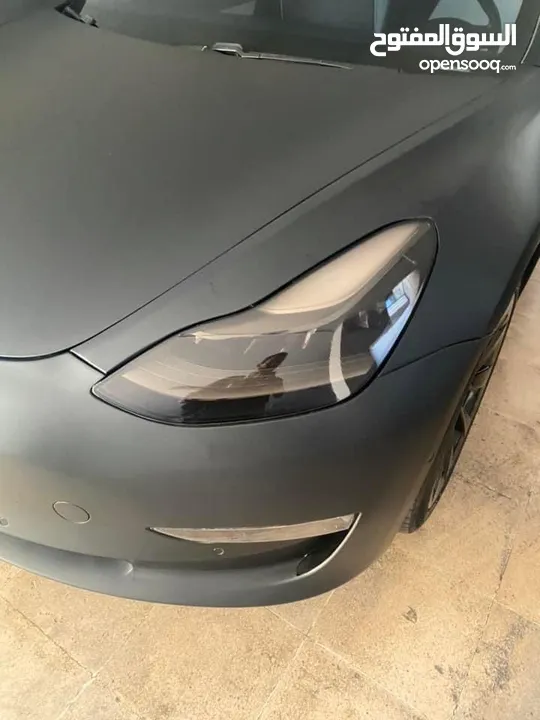 Tesla Model 3 Long Range AWD 2021 Black Exterior White Interior