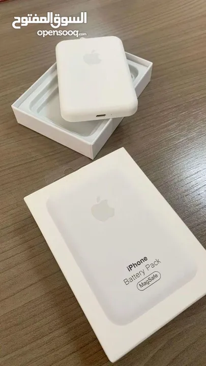 أقوى عرض على باور بانك MagSafe الأصلي!  مع لوغو آيفون  وشحن لاسلكي مضمون!5000mAh قوة وثب
