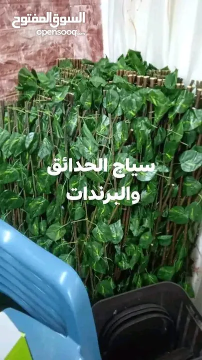 رول ورق شجر اخضر كثيف3 متر ب متر  للمداخل والبرندات واالحيطان
