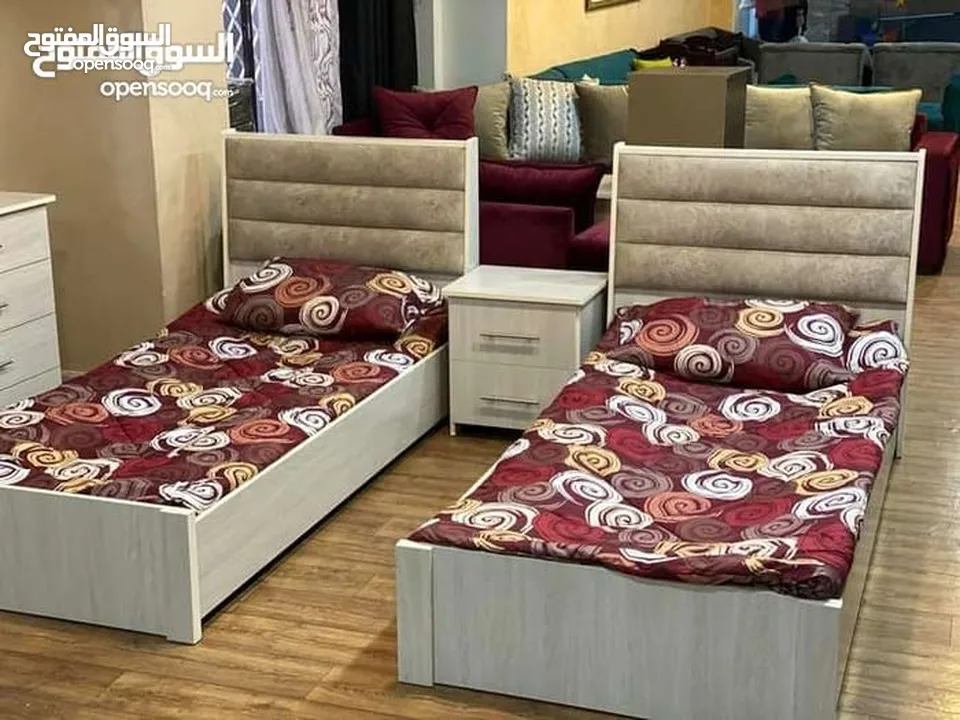 تخوت مفرد شباب قياس 190×90 كفاله 5سنوات سنوات خشب لامنيت 18م بدون فرشه