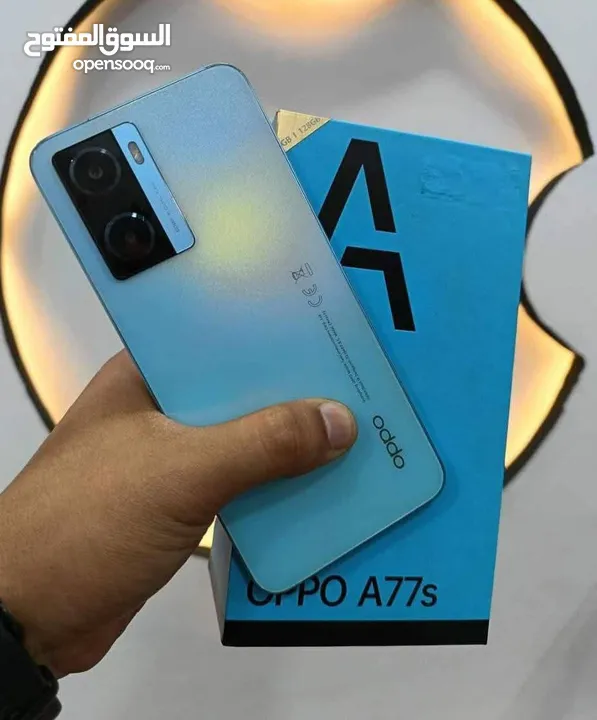 مستعمل ايام oppo A77s رام 16 جيجا 128 أغراضة والكرتونه الأصلية متوفر توصيل
