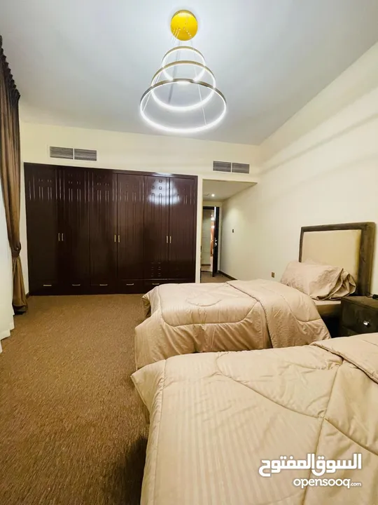 For sale in Ajman, in Horizon Towers Ajman, the most elegant and elegant, two rooms and a hall, over
