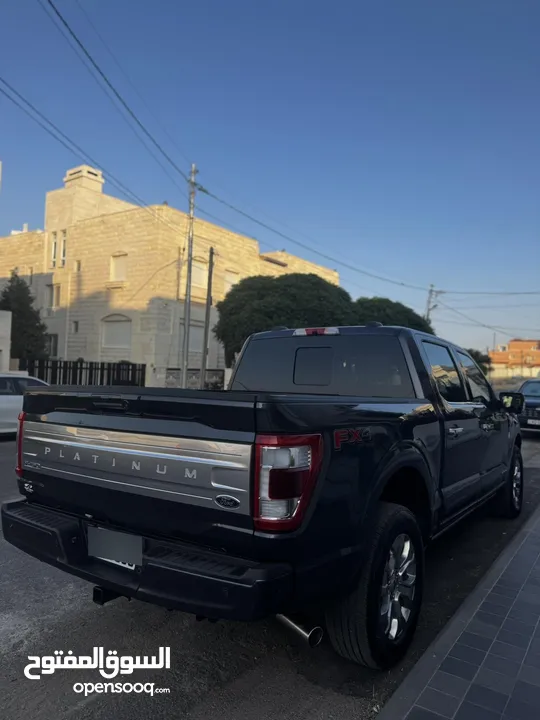 ford f150 platinum 2022 hybrid 3500 cc powerboost  بلاتينيوم لون كحلي و داخلية مميزة لون كاميل