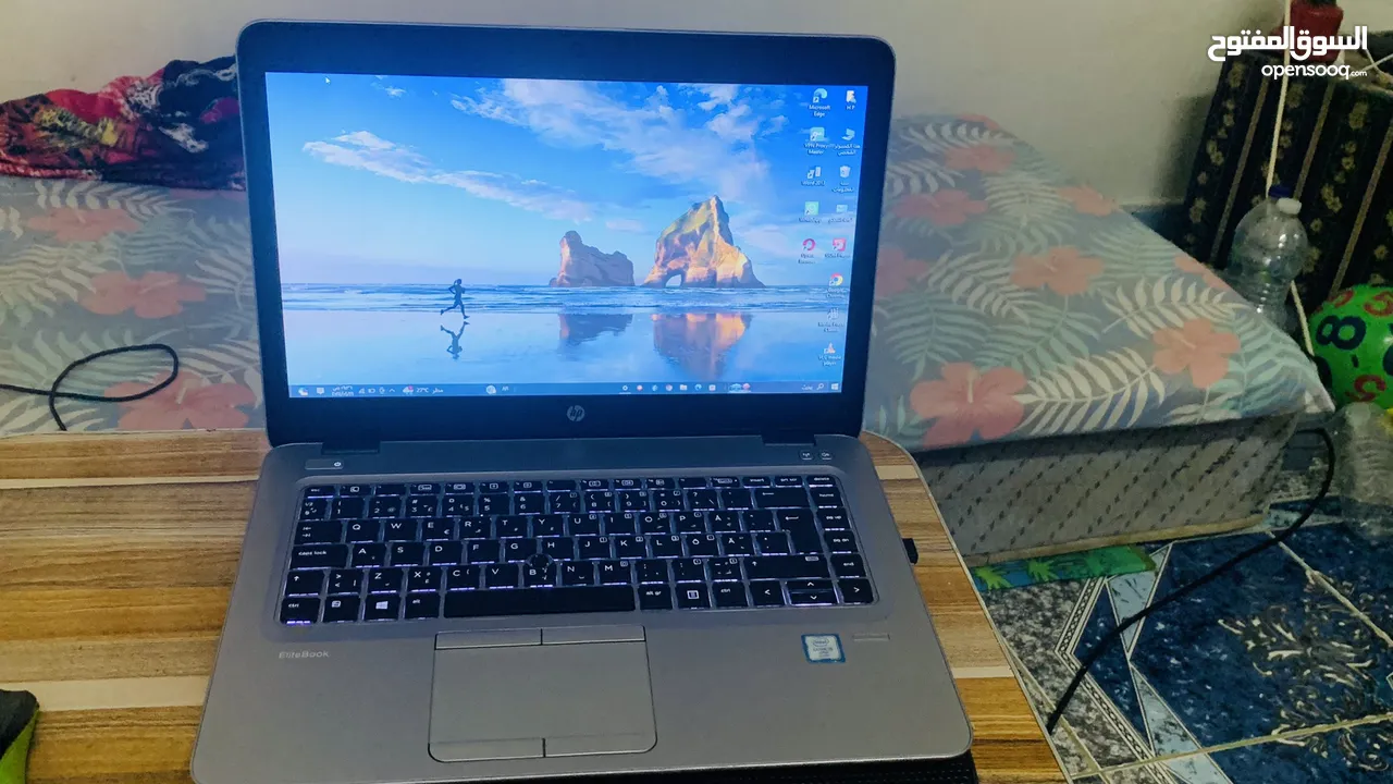 HP LAPTOP USED Coer I5-ram-8gb-ssd256gb+bag+fan+charger+mouse قابل للتفاوض