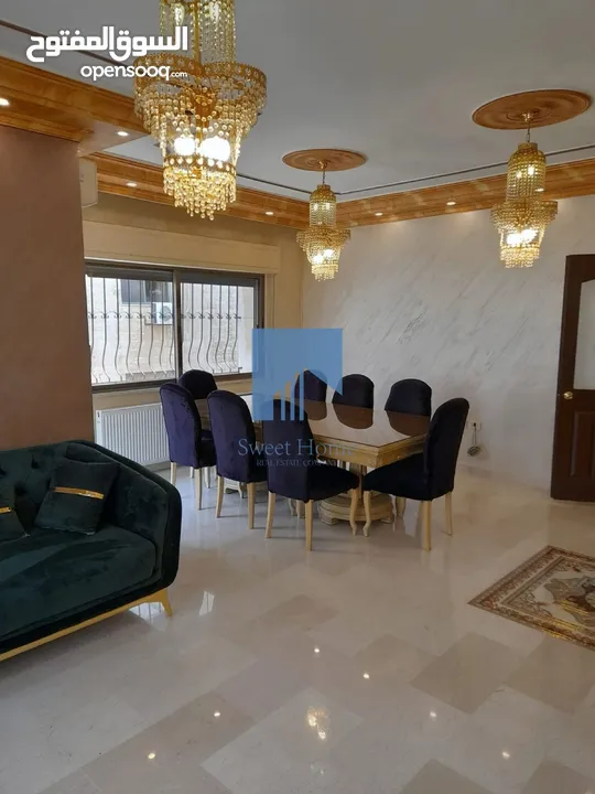 شقة مفروشة فاخرة للبيع في خلدا - العوجانية - خلف السيتي مول طابق اول 190م تشطيب سوبر ديلوكس