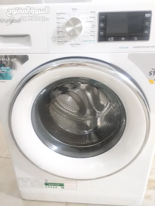 Whirlpool full automatic washing machine 10 kg stem cleaning option