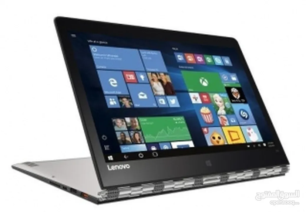 لابتوب لينوفو كور i7   تتش مع قلم للرسم بصمة شاشة متحركة  رام 160 هارد 520 SSD  بحالة الوكالة