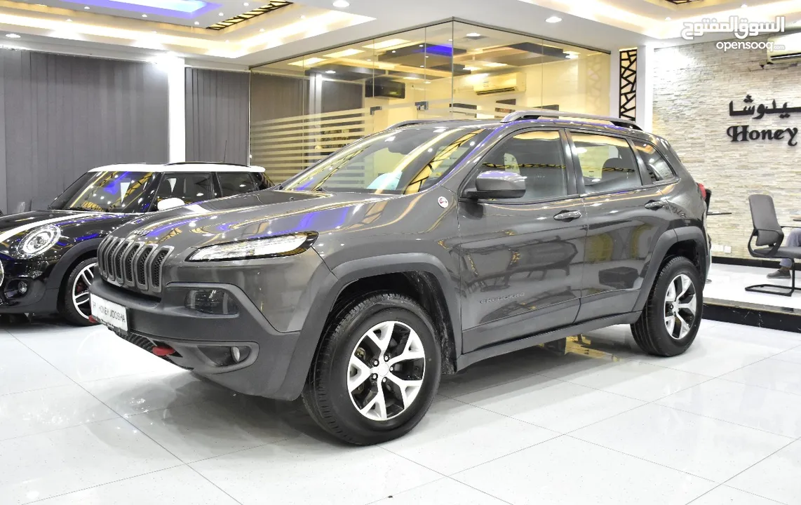 Jeep Cherokee TrailHawk ( 2014 Model ) in Grey Color GCC Specs