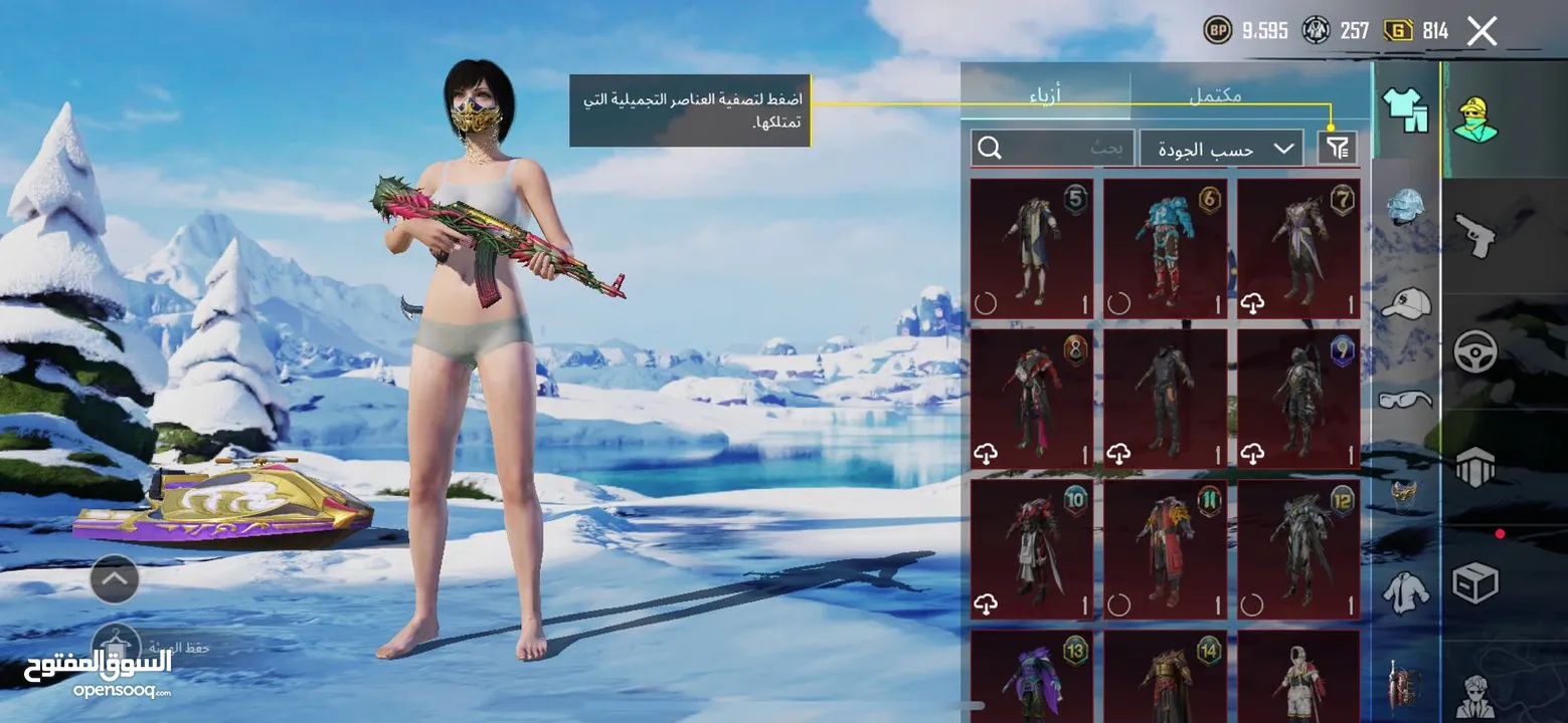 حساب ببجي موبايل