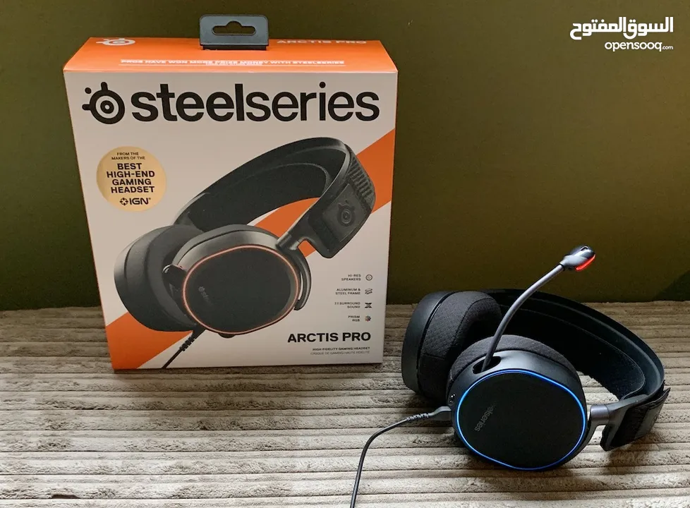 SteelSeries Arctis Pro gaming headset  سماعة محيطية وير