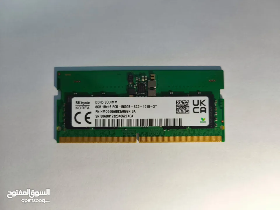 Ram laptop 8gb ddr5 5600MHZ /رام لابتوب 8 رام ddr5 5600MHZ