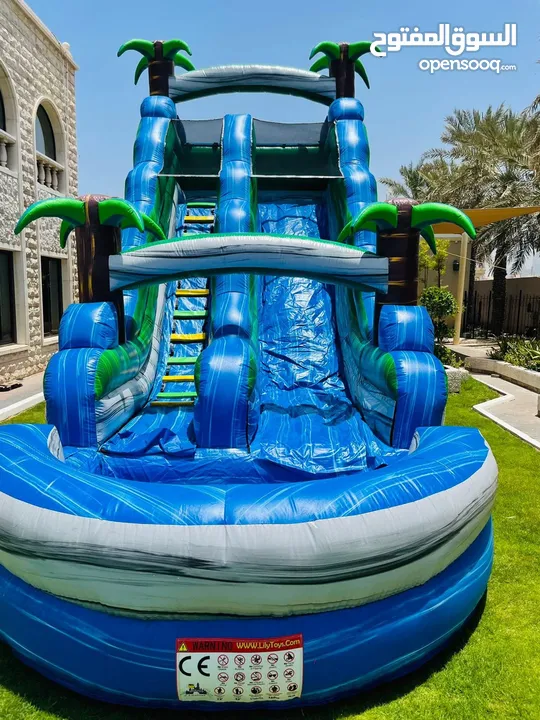 Water slides for rent in daily basis