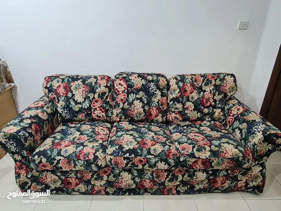 IKEA - 3 Seater Sofa (Floral Pattern) - (222441824) | السوق المفتوح