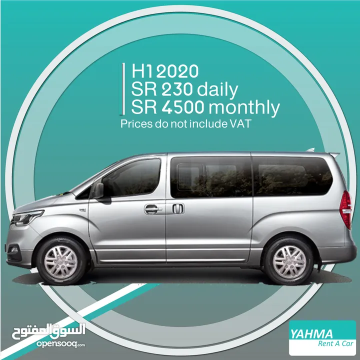 Hyundai H1 2020 for rent (9-seater)