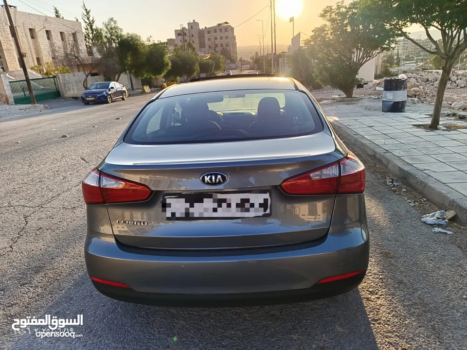 كيا سراتو موديل 2016 لون فيراني فحص كامل ترخيص سنة كاملة وتأمين ضد الغير