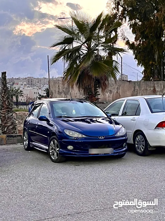بيجو 206 موديل 2004 جير اوتوماتيك توب ترونيك ماتور 1400cc، الأجمل في الأردن