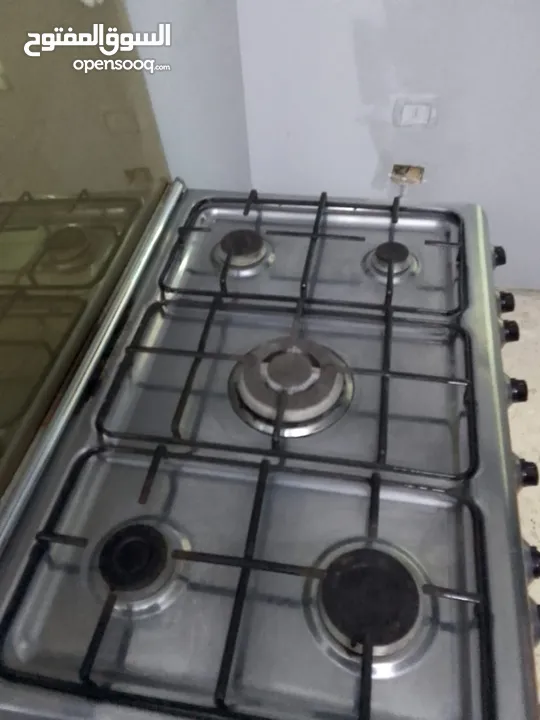 بتجاز فرن غاز 5 عيون كهربا +غاز شغال ممتاز