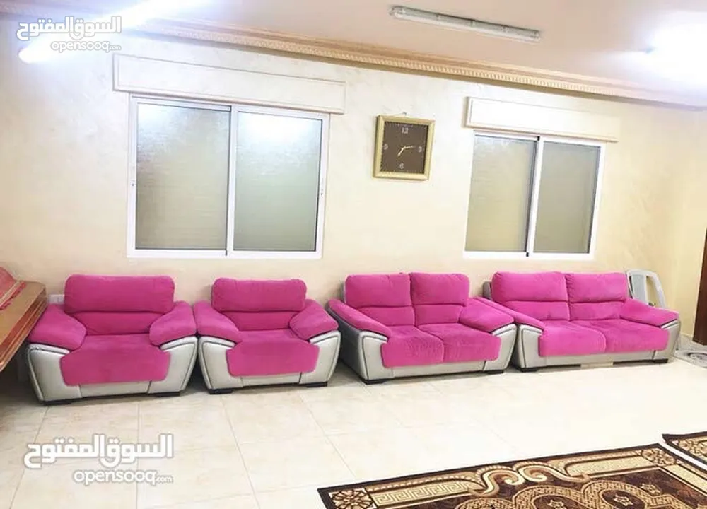 طقم كنب 7 مقاعد + سجاد 3*2 عدد 2