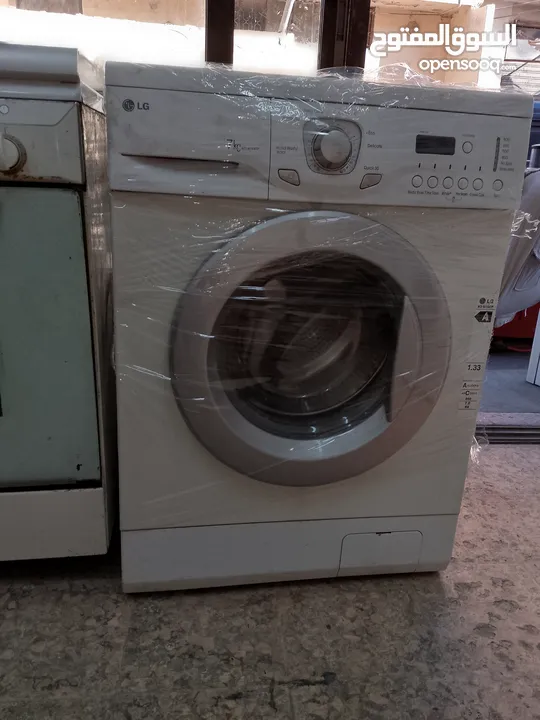 غسالات فل اتوماتيك 7ك بوش ألماني وAEGأمريكي وسامسونج وإل جي كوري لون أبيض عالفحص٫موجودات بالبقعة